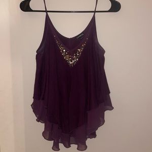 Express Flowy Loose Crop Top Blouse Size XS